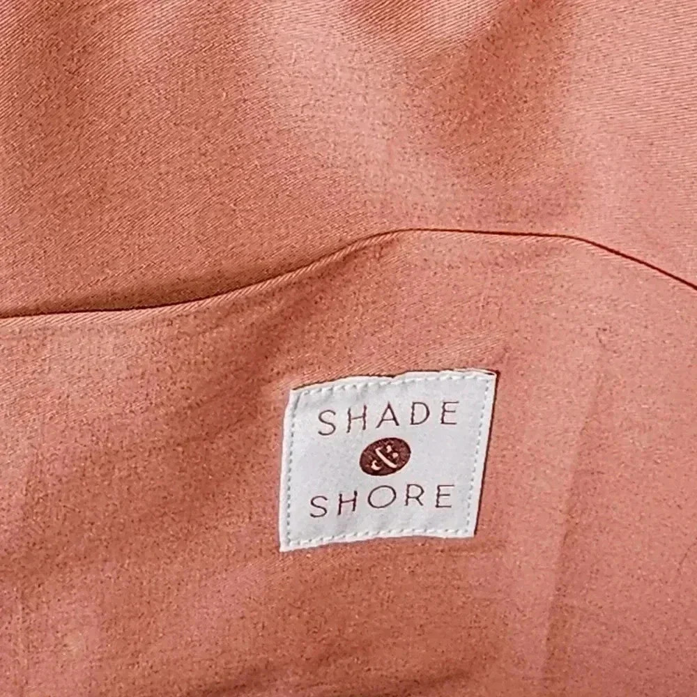 Shade & Shore Straw And Fringe‎  Mauve / White Beach Large Tote - Picture 13 of 13